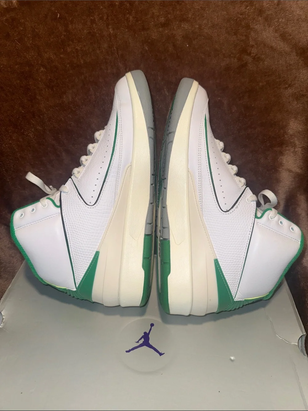 Air Jordan Retro 2 White Green